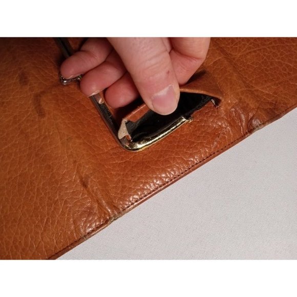 Princess Gardner Full Grain Cowhide Leather Wallet -Multiple‎ Flaws (6a5) - Picture 6 of 9